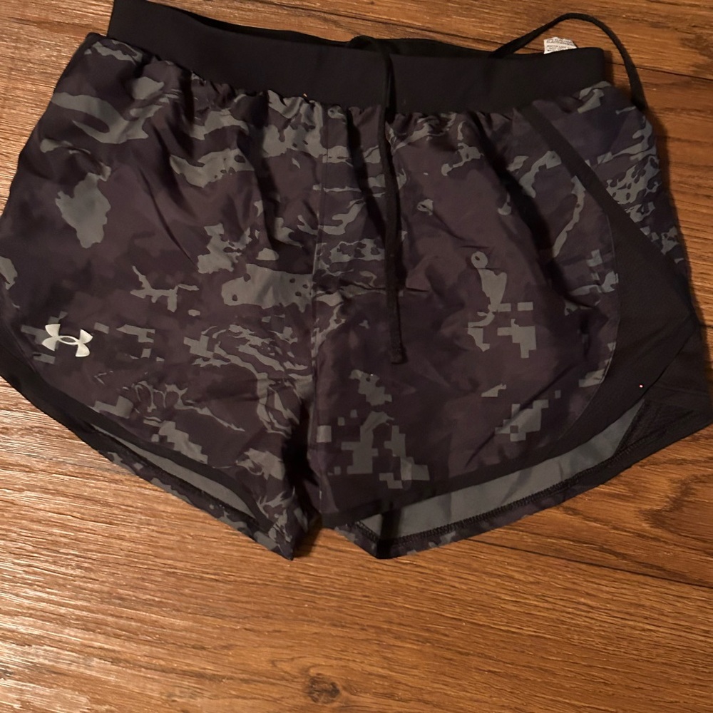 Under Armour Black and Gray Athletic Shorts
